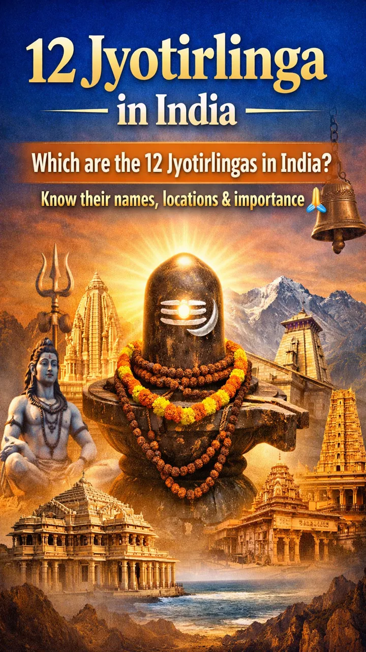 12 Jyotirlinga in India